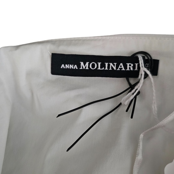 Anna Molinari Halter Cocktail Dress White – Made in Italy – Size IT 38 - Picture 3 of 5